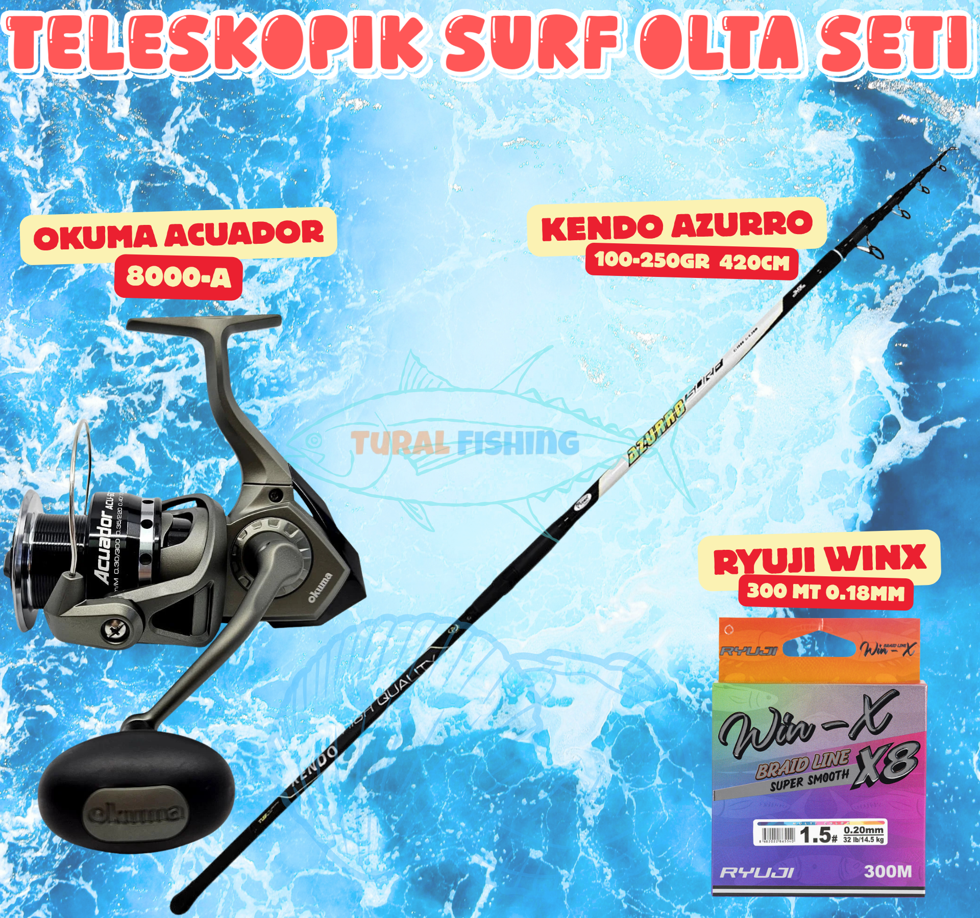 Yemli & İstavrit Özel Surf Olta Seti