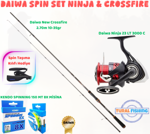 Daiwa Ninja & Crossfire Spin Olta Seti