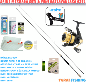 SPİNE BAŞLGIÇ SETİ OKUMA AZAKİ DAIWA RS 3000