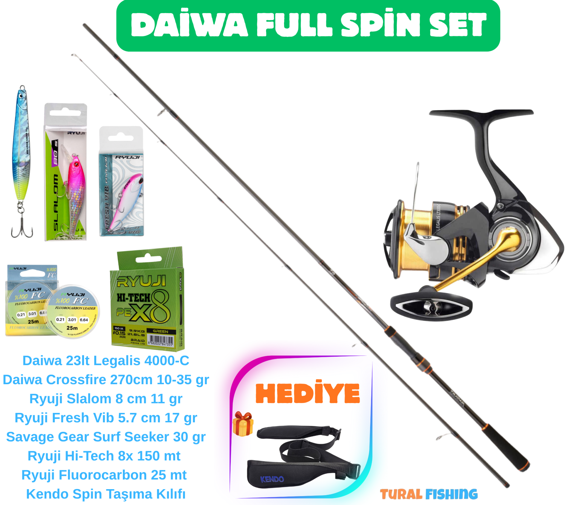 DAIWA CROSSFİRE & LEGALİS  FULL SET