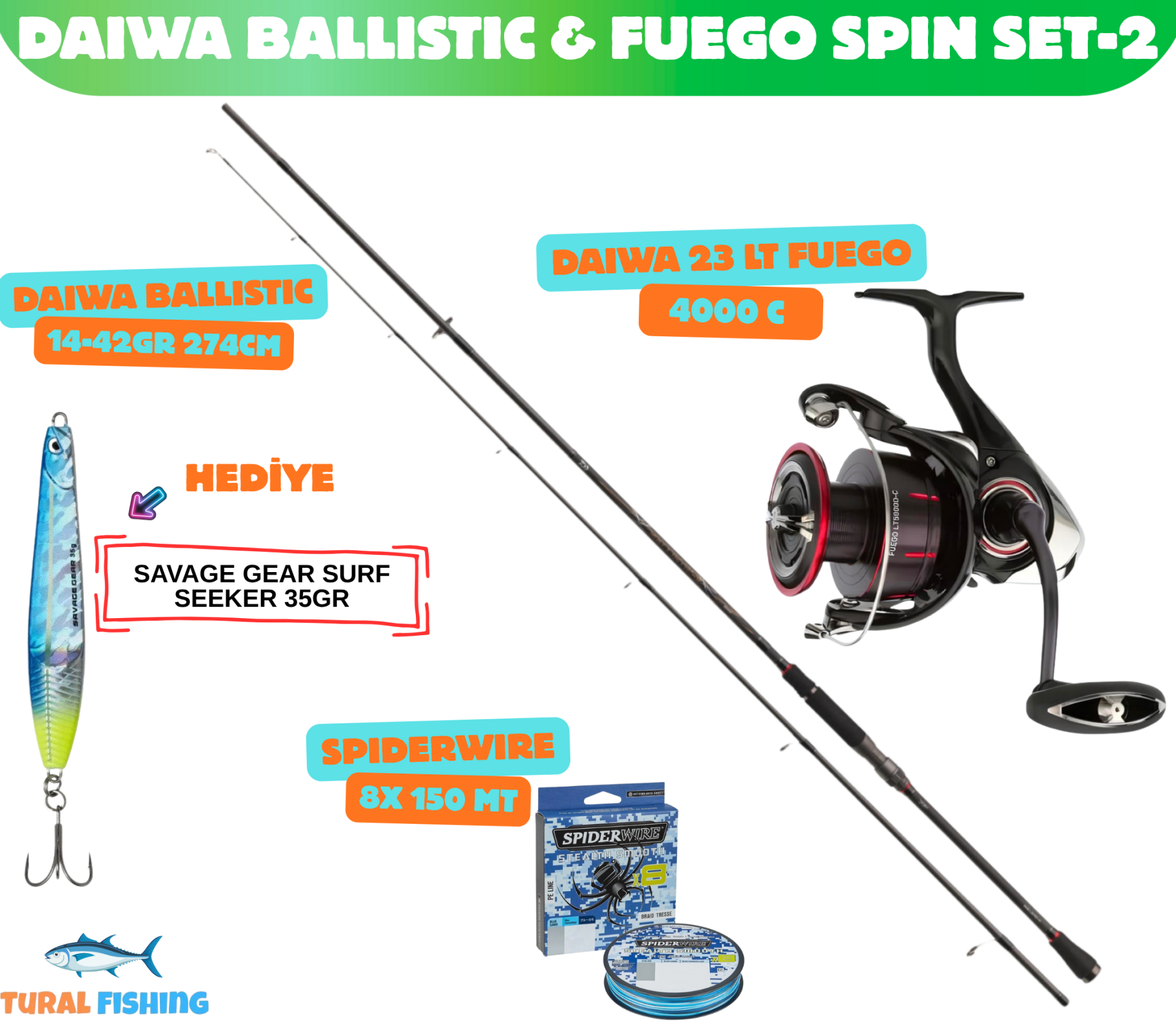 Daiwa Ballistic & Fuego Spin Set-2
